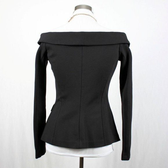 L'Agence Stephan Off Shoulder Blazer Top Small - Picture 9 of 12